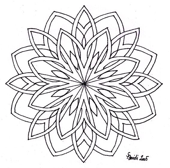 mandala coloring pages medium hair - photo #27